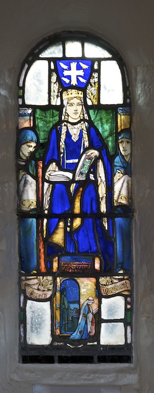 St Margaret, depicted in a window of St Margaret's Chapel, Edinburgh Castle