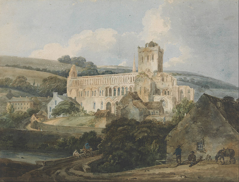 Jedburgh Abbey from the south-east, by Thomas Girtin, 1800