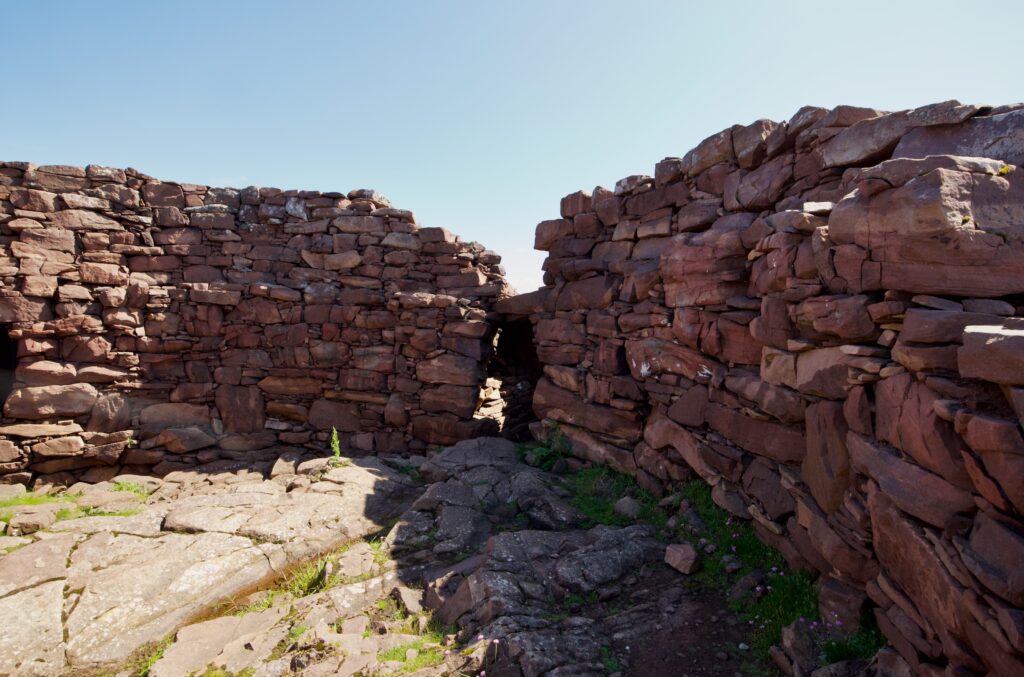 Clachtoll broch interior