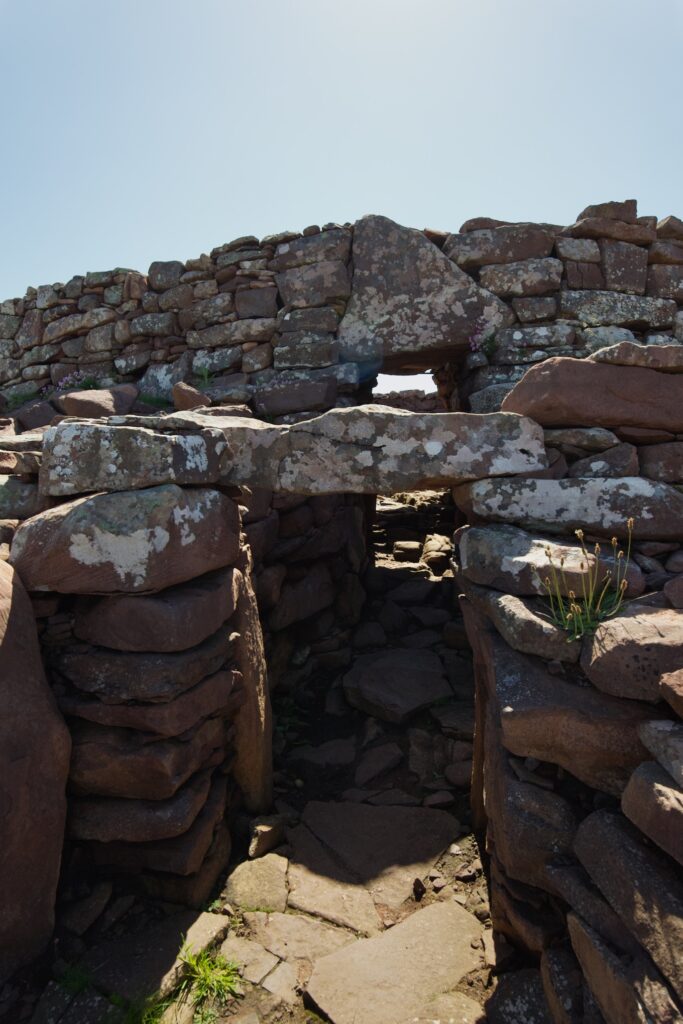 Clachtoll broch entrance