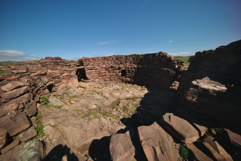 Clachtoll broch interior